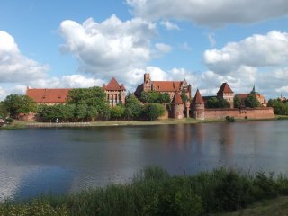 panorama zamku w Malborku